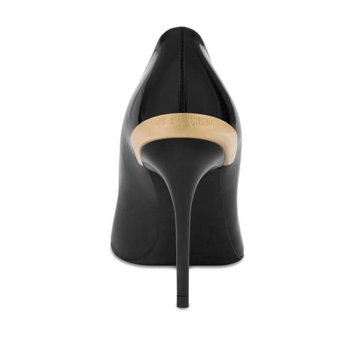 Love Moschino Escarpins En Cuir Verni - Noir