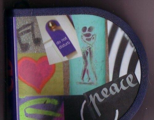 Pochette,Étui Range-Cd  Pour 12 Cd,Modèle Peace