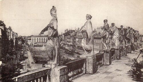 Carte Postale Ancienne N°Br 341 -Bordeaux - Photo Prise De La Terrasse Du Grand Theatre
