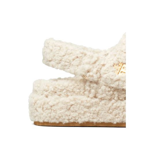 Tory Burch Sandales Kira En Fourrure Artificielle - Tons Neutres