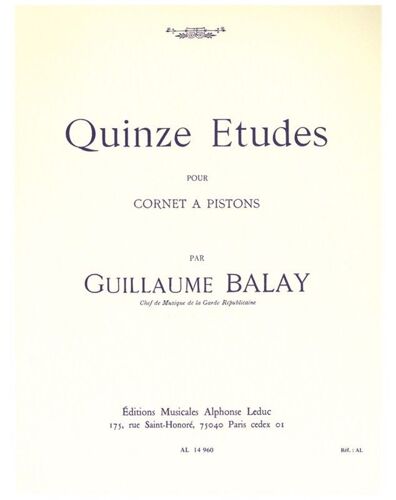 15 Etudes / Conducteur