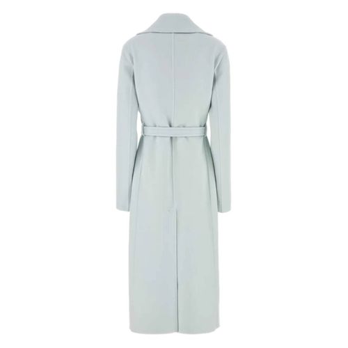 Jil Sander Manteau En Cachemire À Taille Ceinturée - Bleu