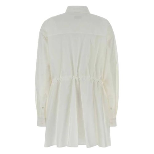 Balenciaga Robe-Chemise En Coton - Blanc