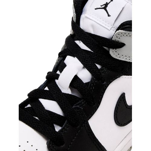 Nike Kids Baskets Mi-Montantes Air Jordan 1 - Blanc