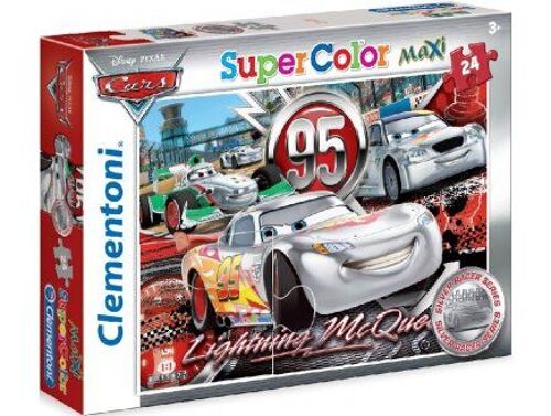 Puzzle Maxi Enfant 24 Pièces - Cars Flash Mcqueen - Clementoni Disney