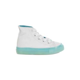 Converse Kids Baskets Montantes Chuck Taylor All Star 'white/Bleached Aqua' - Blanc