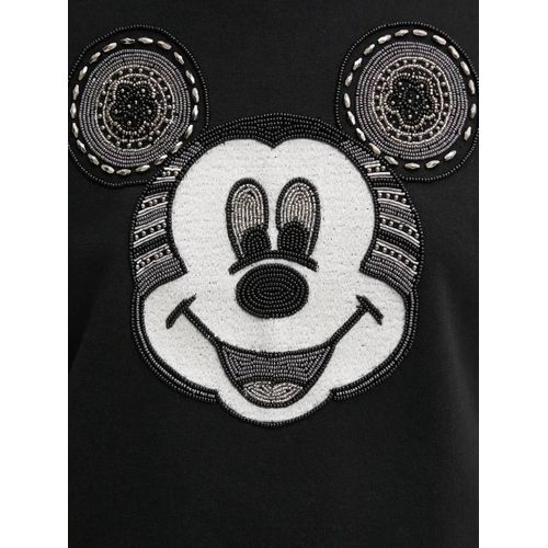 Desigual Sweat À Détails De Perles - Noir