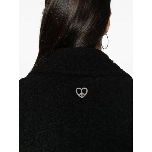 Moschino Jeans Veste À Revers Crantés - Noir