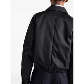 Prada Surchemise À Plaque Logo - Noir