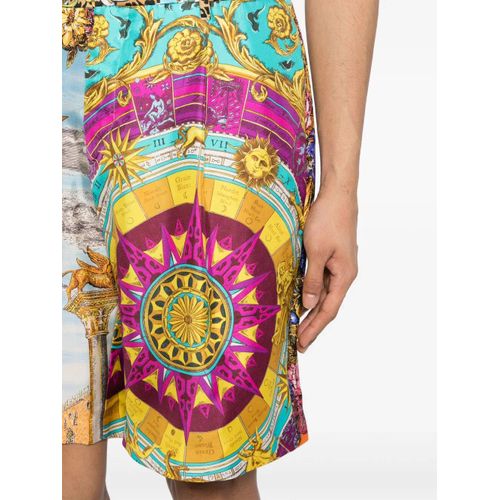 Moschino Short En Soie À Imprimé Graphique - Multicolore