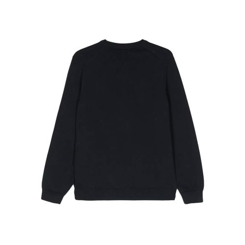 Lacoste Pull En Maille Fine À Patch Logo - Bleu