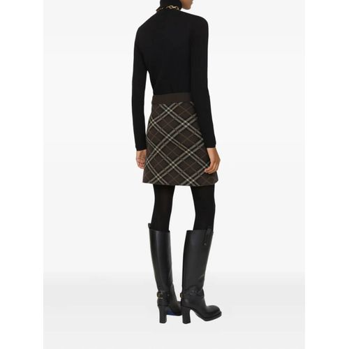 Burberry Minijupe À Carreaux - Marron