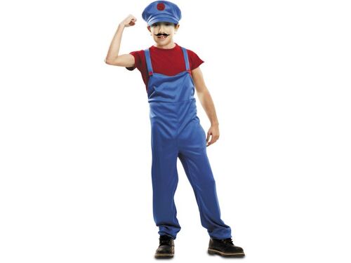 Déguisement Homme S Super Plombier Rouge