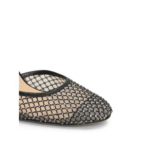 Lola Cruz Escarpins En Mesh À Ornements Strassés - Noir