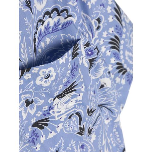 Etro Kids Chemise À Imprimé Cachemire - Bleu