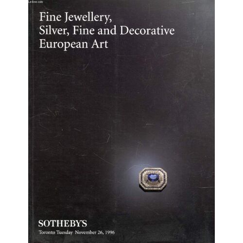 Fine Jewellery, Silver, Fine And Decorative European Art (Catalogue)