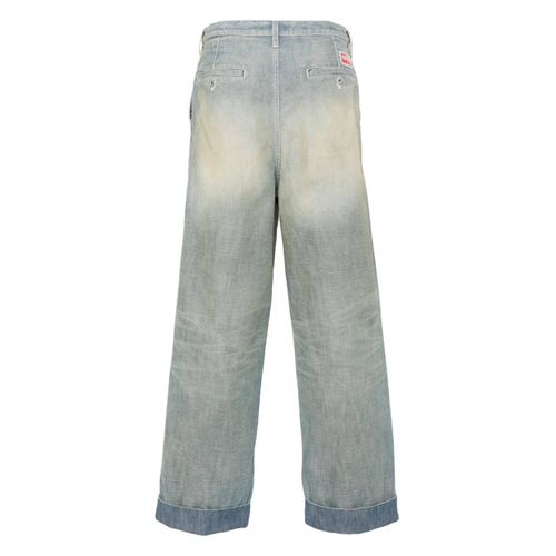 Kenzo Jean À Coupe Cigarette - Bleu