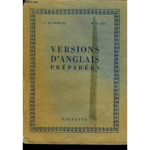 Versions D'anglais Preparees.