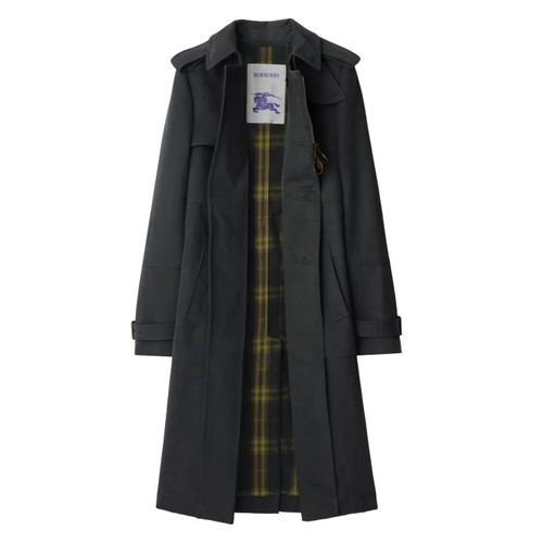 Burberry Trench En Coton - Bleu