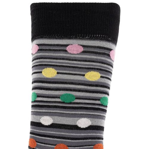 Paul Smith Chaussettes Rayées À Pois - Noir