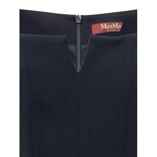 Max Mara Robe Sans Manches À Coupe Mi-Longue - Bleu