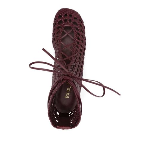 Forte Forte Bottines À Lacets 55 Mm - Rouge - 37