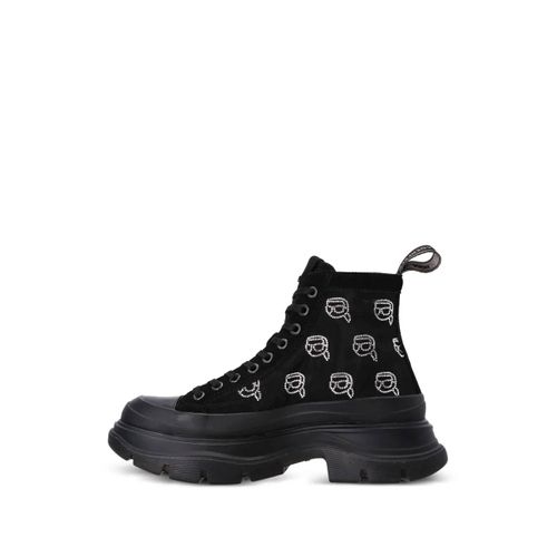 Karl Lagerfeld Bottines Luna À Ornements Strassés - Noir