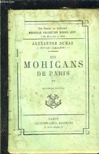 Salvator- Suite Et Fin Des Mohicans De Paris- Tome 4- Vendu Seul