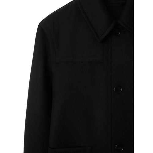 Burberry Surchemise En Laine - Noir