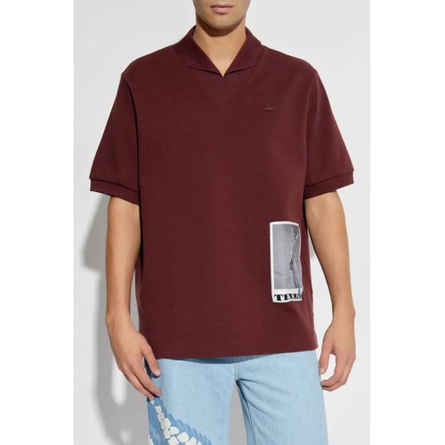 Lacoste Polo À Logo Brodé - Rouge