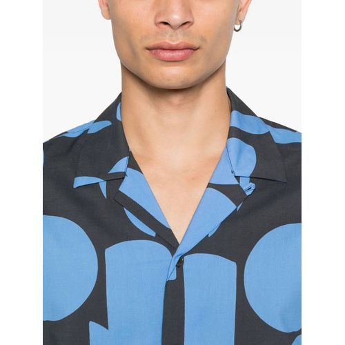Paul Smith Chemise À Motif Géométrique - Bleu