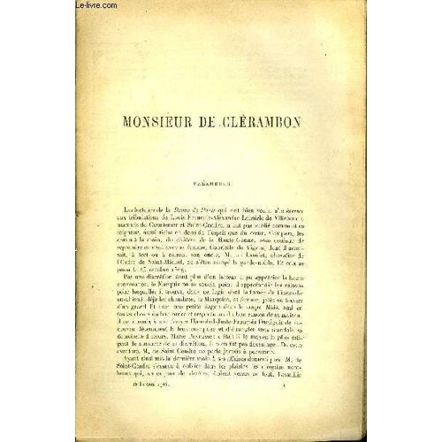 Revue De Paris 11e Annee N°4 - Monsieur De Clérambon Par Maurice Maindron, La Route De San-Stefano Par A. I. Nélidow, Une Réforme Maritime Par Le Commandant X, Ame D'argile Par Marie-Anne ...
