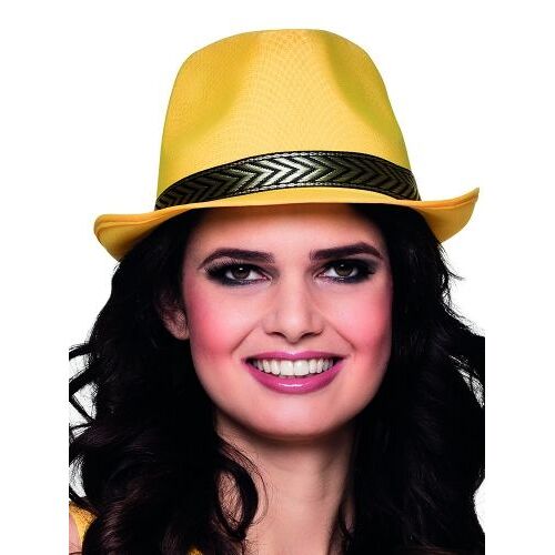 Chapeau Borsalino Trilby Jaune Adulte,