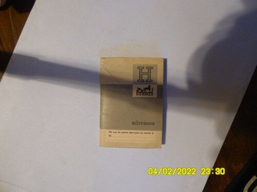 Carnet D'adresses Hermes 1964
