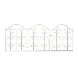 Relaxdays Portillon De Jardin Portail De Jardin Pour Clôture Porte De Jardin Métal Orné