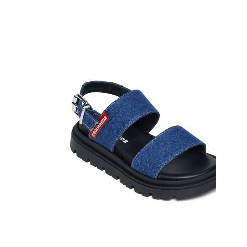 Dsquared2 Kids Sandales En Jean À Bride Arrière - Bleu
