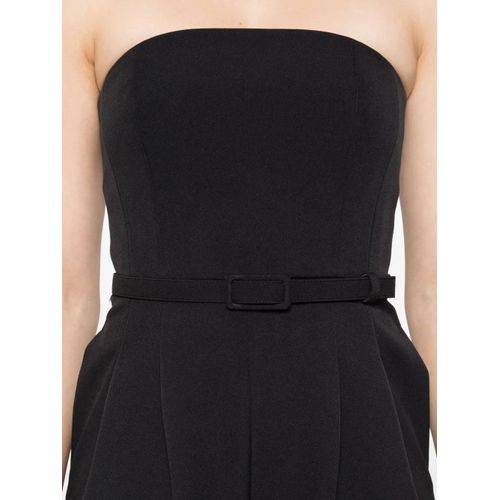 Max Mara Combinaison Ceinturée À Haut Bustier - Noir