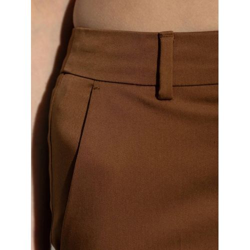 Max Mara Pantalon De Tailleur Lince À Taille Haute - Marron