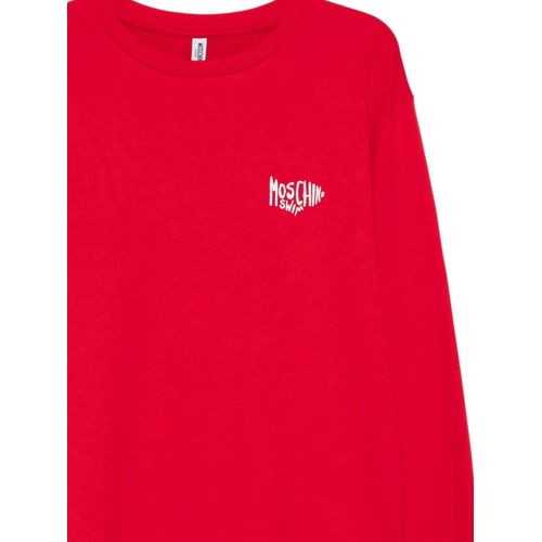 Moschino Sweat À Logo Brodé - Rouge