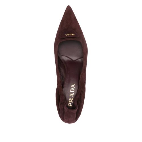 Prada Escarpins À Bout Pointu - Rouge