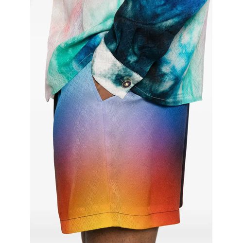 Casablanca Short En Soie À Effet Dégradé - Bleu