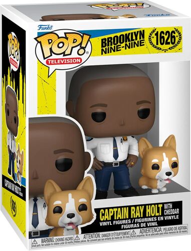 Figurine Funko Pop - Brooklyn Nine-Nine N°1626 - Capitaine Ray Holt Avec Son Chien Cheddar (61401)