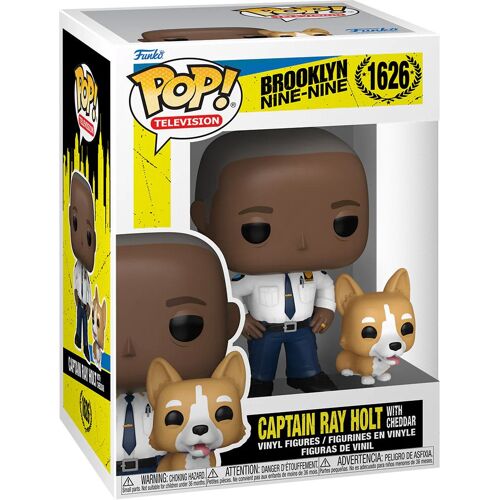 Figurine Funko Pop - Brooklyn Nine-Nine N°1626 - Capitaine Ray Holt Avec Son Chien Cheddar (61401)