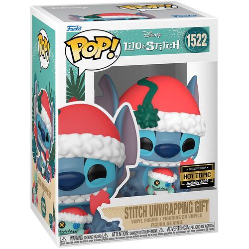 Figurine Funko Pop - Lilo Et Stitch [Disney] N°1522 - Stitch Déballe Son Cadeau (82860)