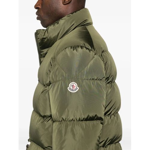 Moncler Doudoune Longue À Col Montant - Vert