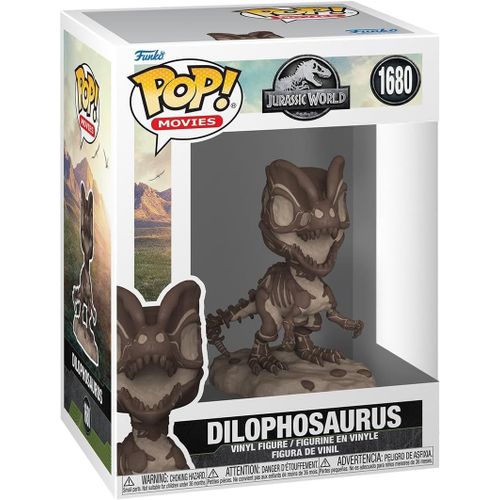 Jurassic Park Fossil - Figurine Pop! Dilophosaurus 9 Cm