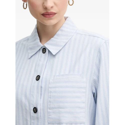 Barbour Chemise Rayée À Poche Poitrine - Bleu