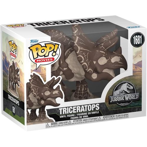 Jurassic Park Fossil - Figurine Pop! Triceratops 9 Cm