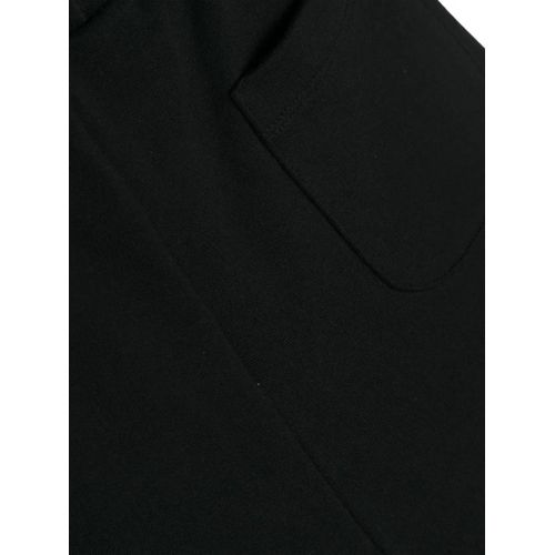 Msgm Kids Short En Coton À Logo Imprimé - Noir