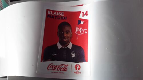 Sticker  Blaise Matuidi No  14